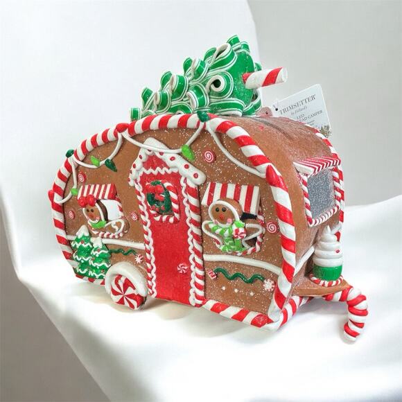 NWT Rare Retired-Dillards Trimsetter Gingerbread Camper Light Up LED 12.5. X 10 - Picture 3 of 10